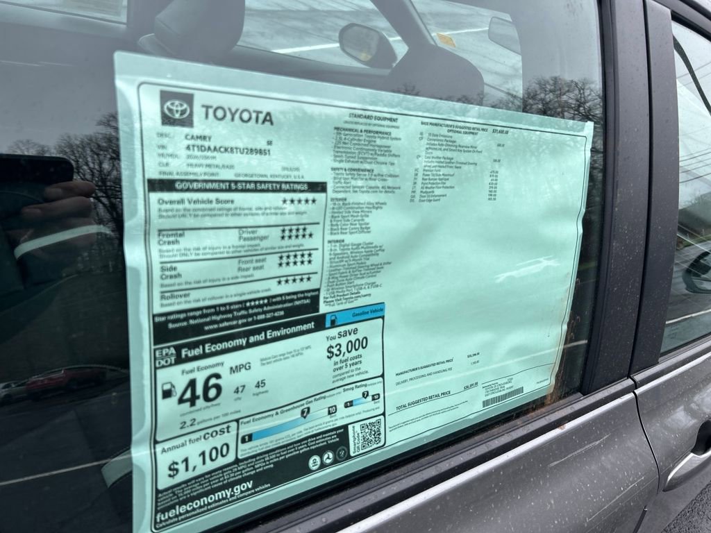 New 2026 Toyota Camry SE image 30