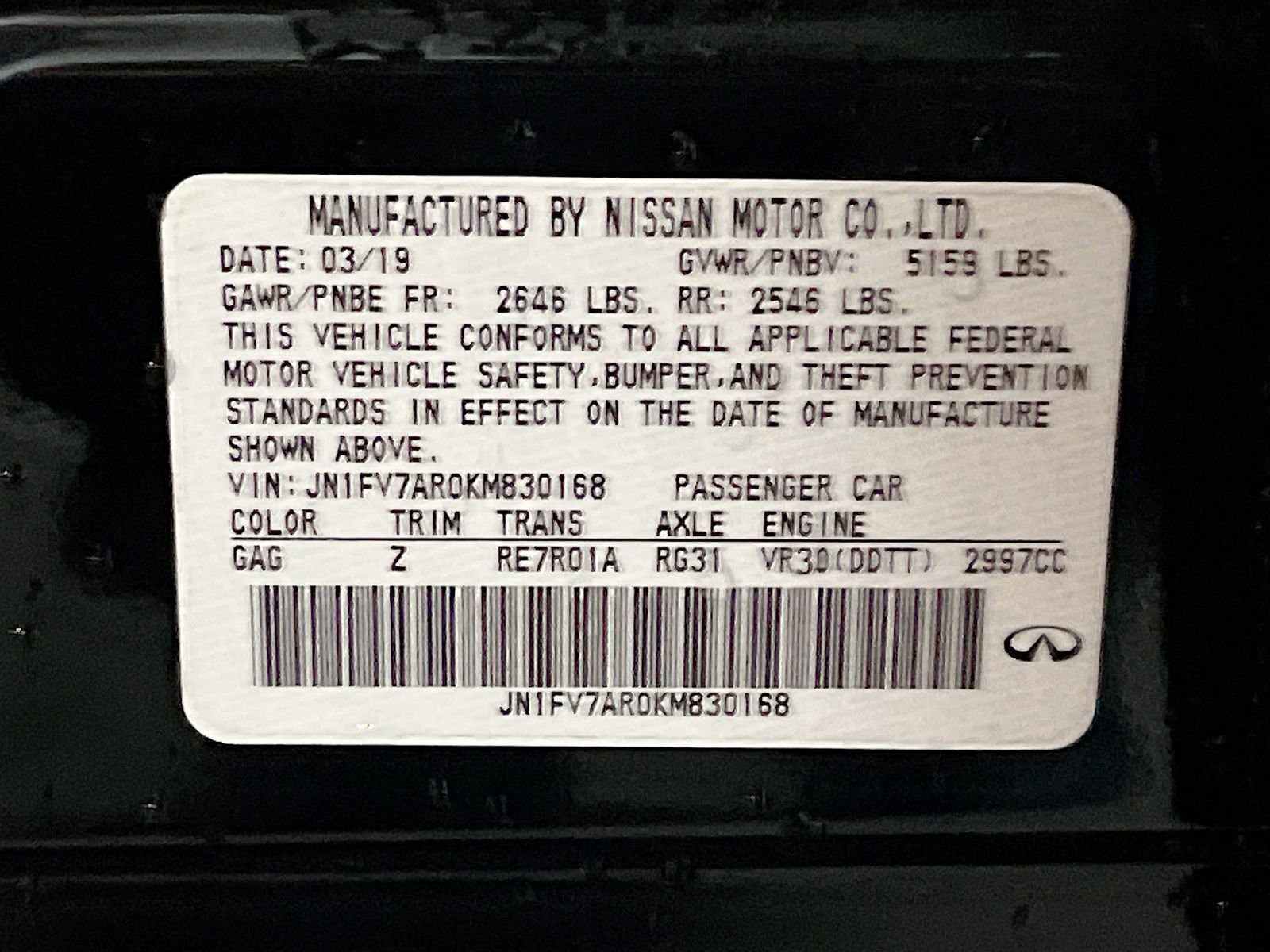 Used 2019 INFINITI Q50 Red Sport 400 w/ Proactive Package image 34