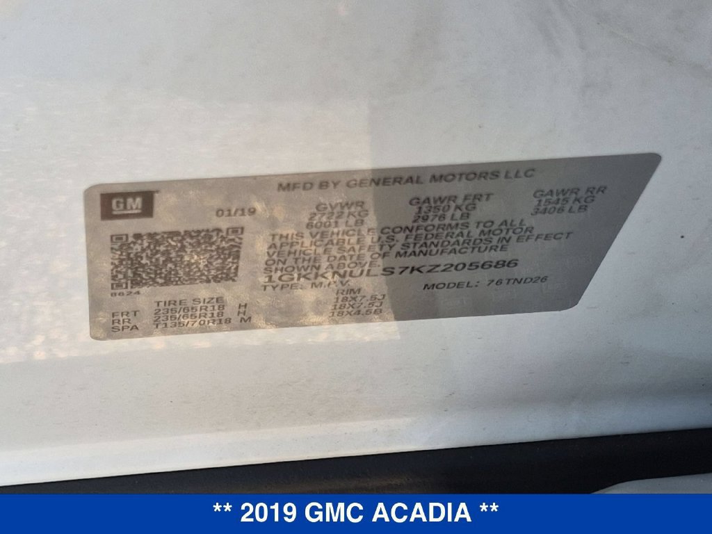 Used 2019 GMC Acadia SLT AWD/4WD image 37