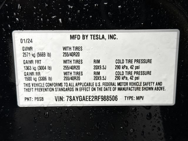 Used 2024 Tesla Model Y Long Range AWD/4WD image 19