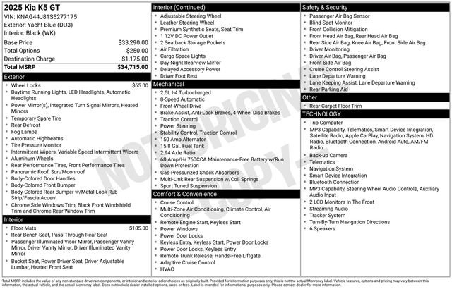 Used 2025 Kia K5 GT FWD image 29