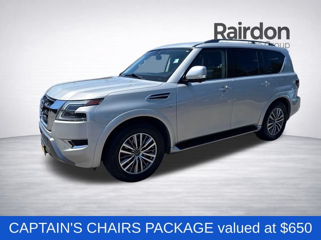 Used 2021 Nissan Armada SL w/ Captain's Chairs Package AWD/4WD image 2