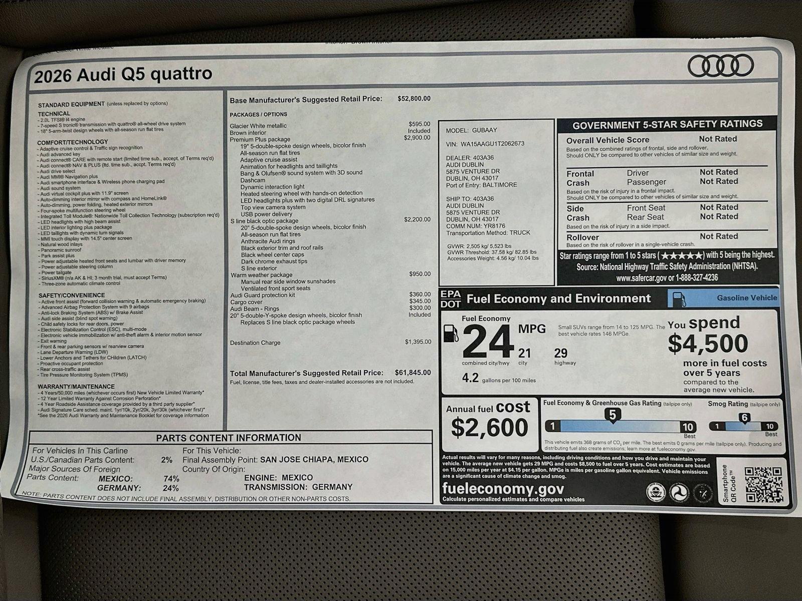 New 2026 Audi Q5 Premium Plus AWD/4WD image 47
