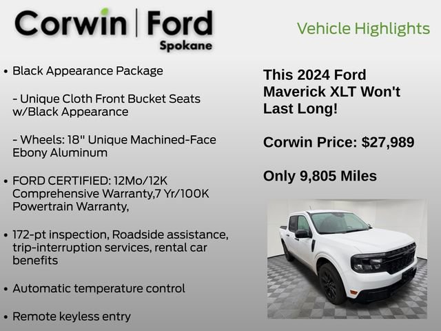 Used 2024 Ford Maverick XLT w/ XLT Luxury Package image 25