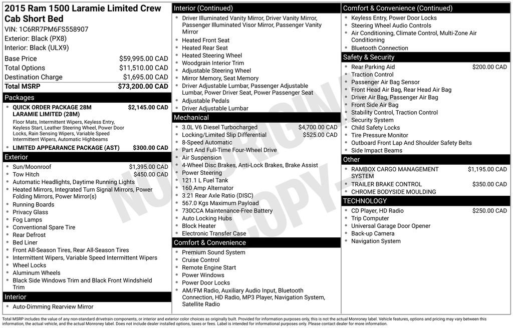 Used 2015 RAM 1500 Laramie Limited image 15