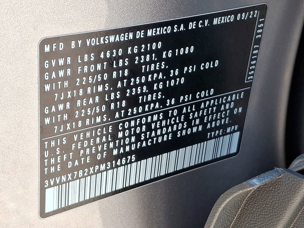 Certified 2023 Volkswagen Taos SE w/ Panoramic Sunroof Package AWD/4WD image 28