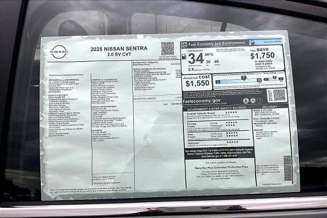 Certified 2025 Nissan Sentra SV w/ All-Weather Package FWD image 19