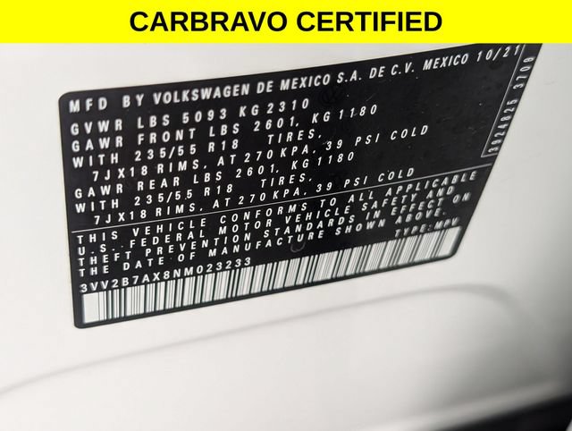 Used 2022 Volkswagen Tiguan SE AWD/4WD image 37
