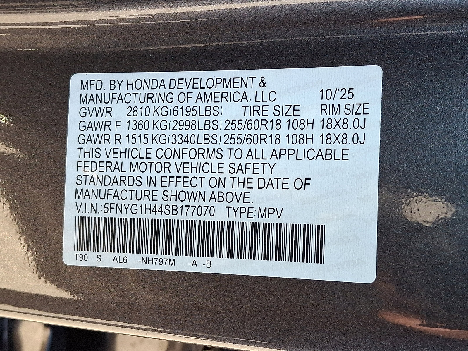 New 2025 Honda Pilot EX-L image 10