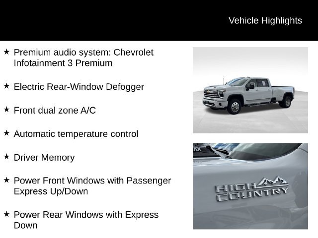 Certified 2026 Chevrolet Silverado 3500 High Country w/ Technology Package AWD/4WD image 16