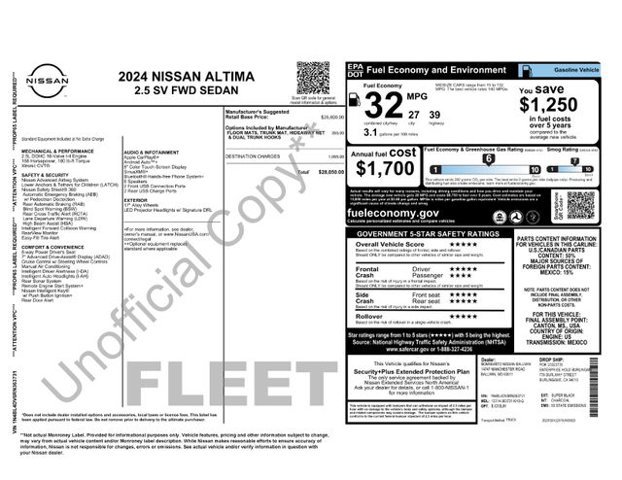 Used 2024 Nissan Altima 2.5 SV FWD image 2