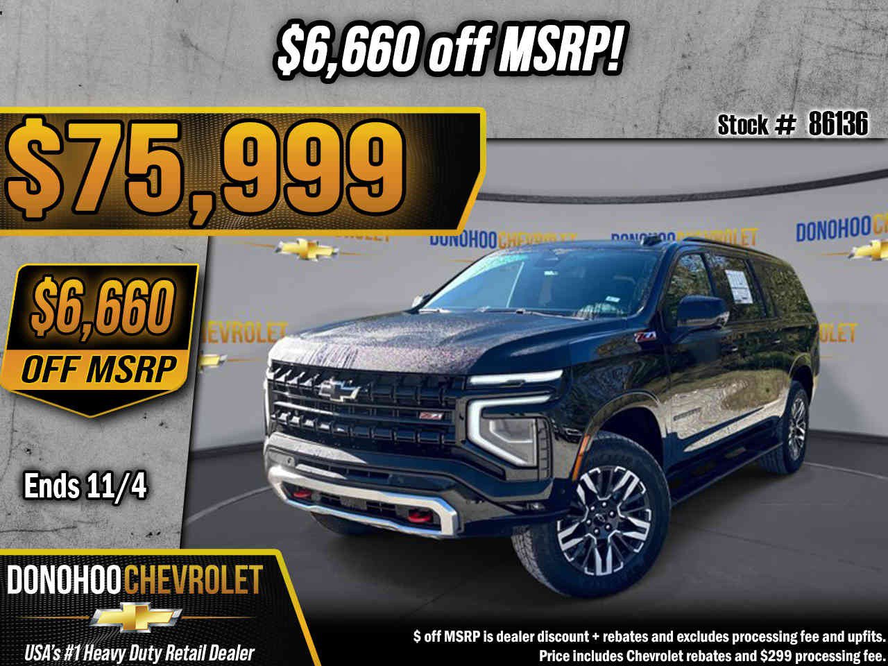 New 2026 Chevrolet Suburban Z71 w/ Comfort Package AWD/4WD image 1