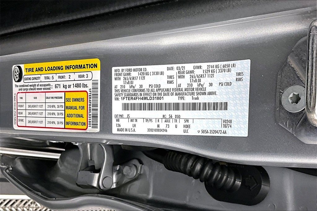 Used 2021 Ford Ranger XLT w/ Equipment Group 301A Mid image 36