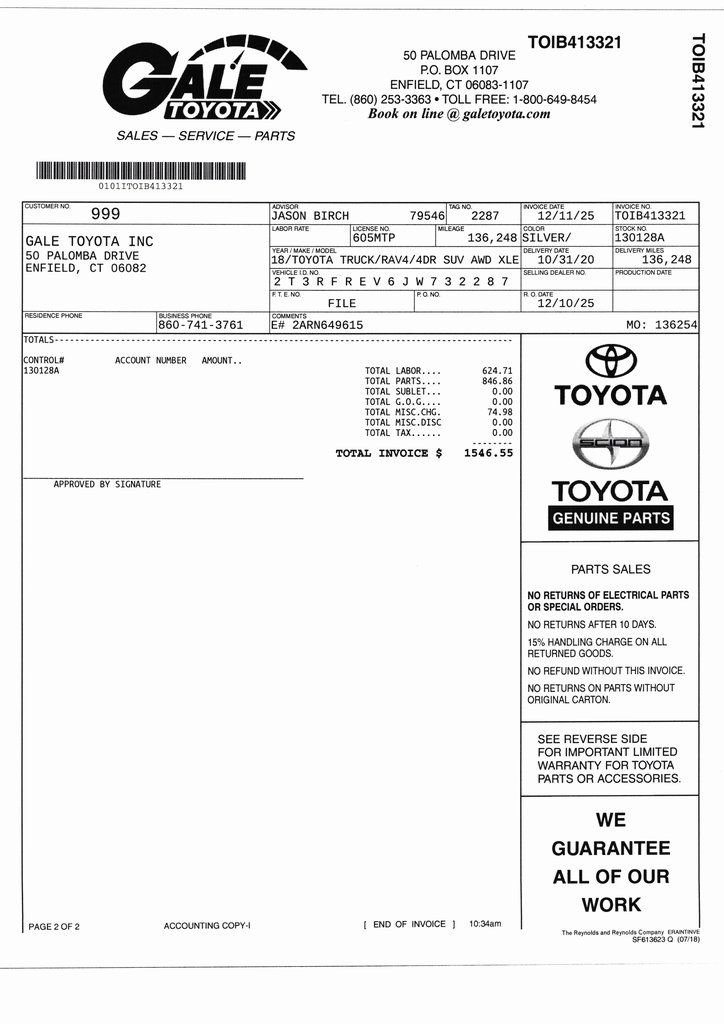 Used 2018 Toyota RAV4 XLE image 6