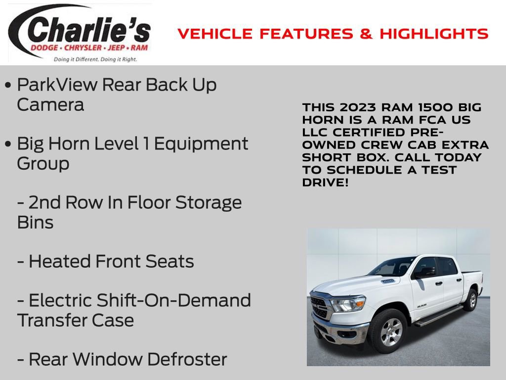 Certified 2023 RAM 1500 Big Horn AWD/4WD image 7