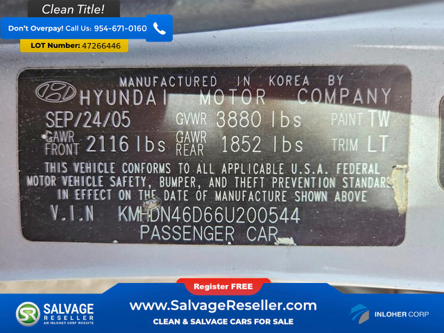 Used 2006 Hyundai Elantra Sedan FWD image 16