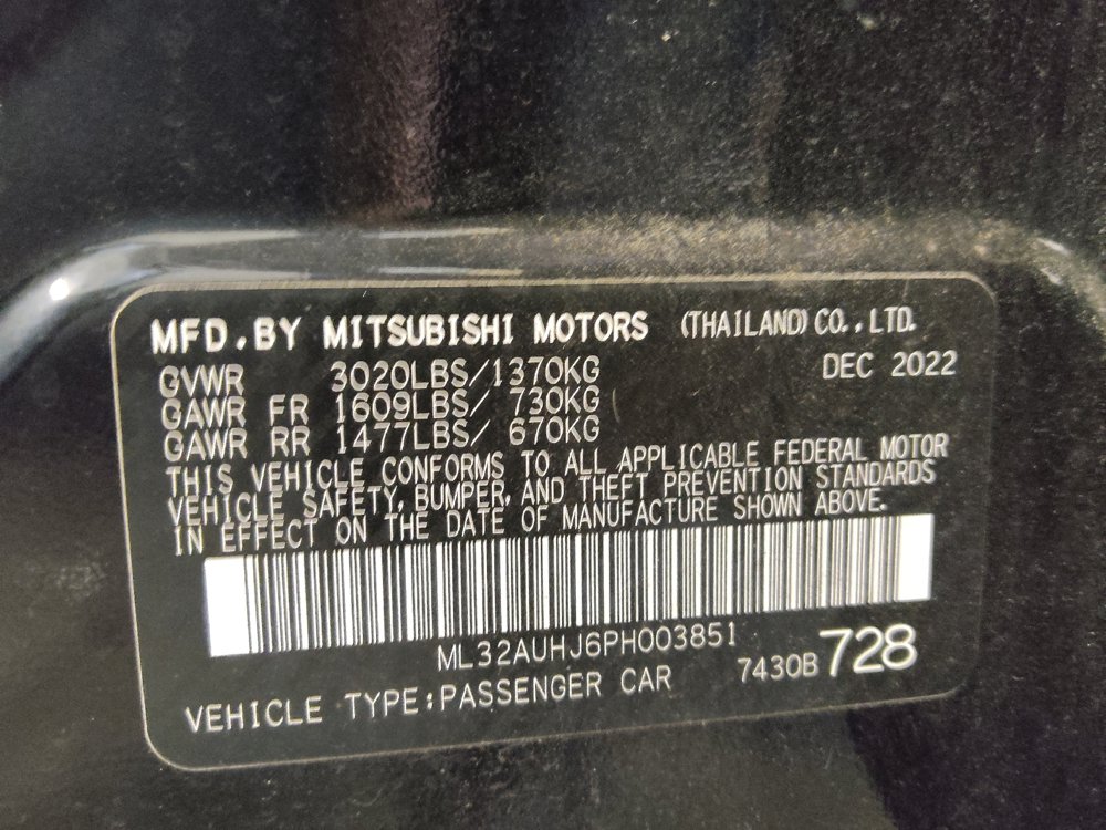 Used 2023 Mitsubishi Mirage ES FWD image 33