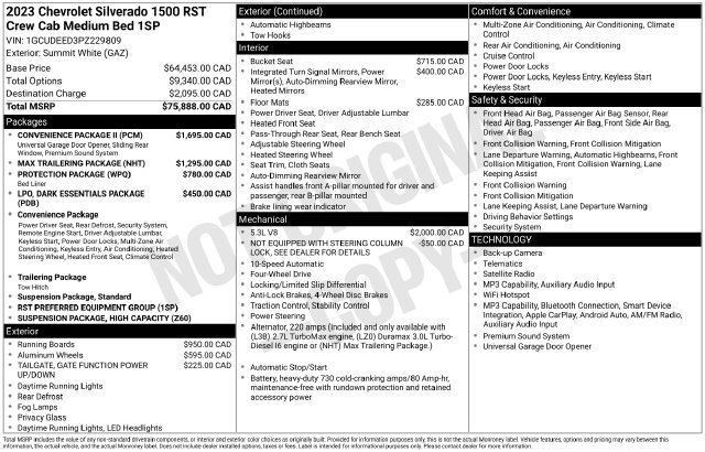 Used 2023 Chevrolet Silverado 1500 RST w/ Convenience Package II AWD/4WD image 52
