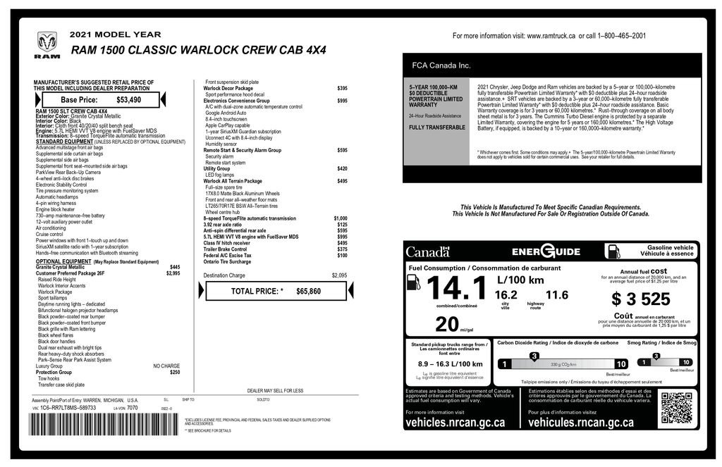 Used 2021 RAM 1500 Warlock AWD/4WD image 3