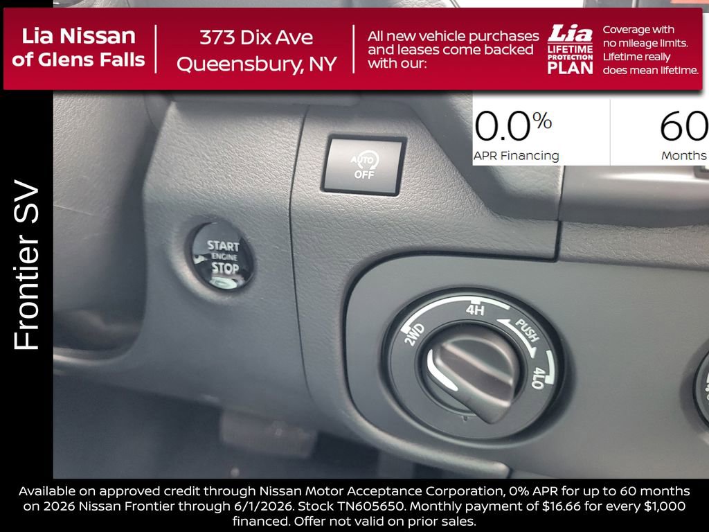 New 2026 Nissan Frontier SV w/ Tow Package AWD/4WD image 24