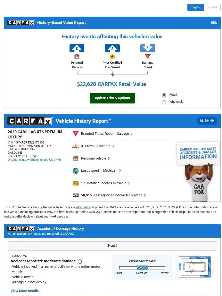 Used 2020 Cadillac XT6 Premium Luxury image 51