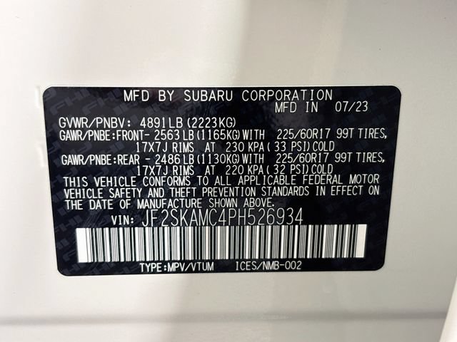 Certified 2023 Subaru Forester Wilderness AWD/4WD image 36