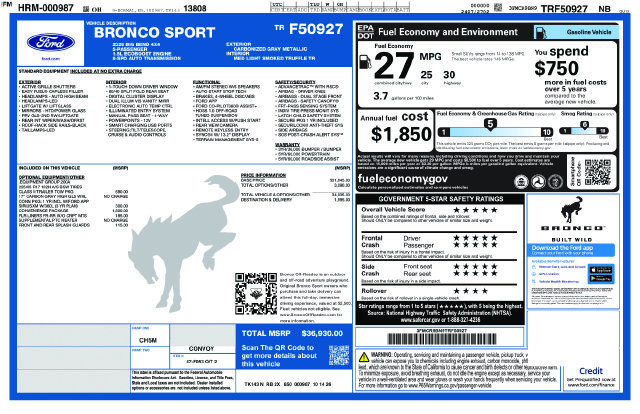 New 2026 Ford Bronco Sport Big Bend AWD/4WD image 24