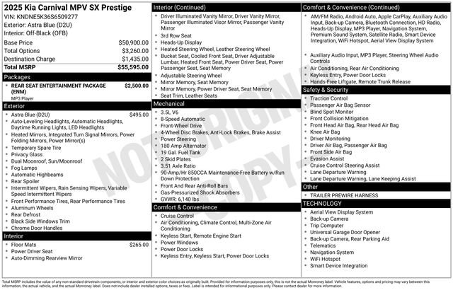 New 2025 Kia Carnival SX Prestige FWD image 11