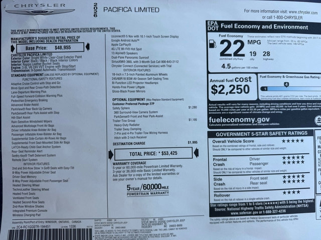 New 2026 Chrysler Pacifica Limited image 37