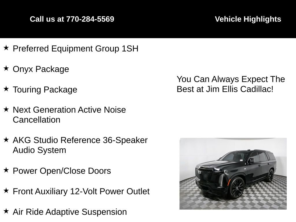 Used 2025 Cadillac Escalade Sport Platinum w/ LPO, ONYX Package image 5