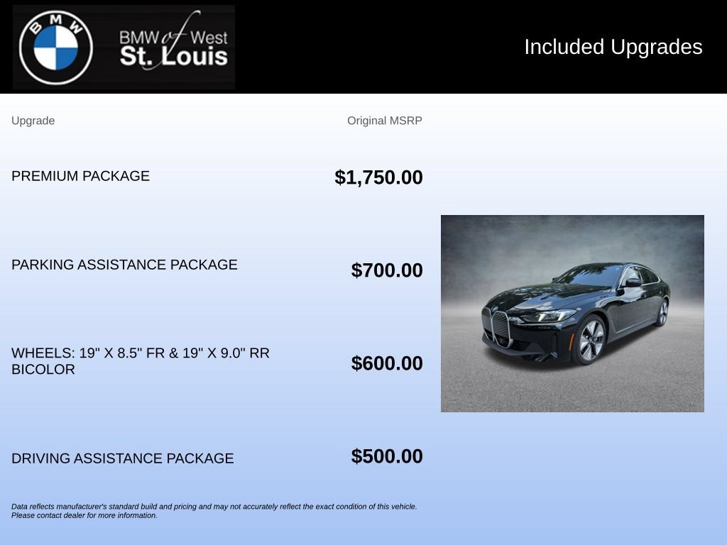 Used 2025 BMW i4 eDrive40 w/ Premium Package RWD image 20