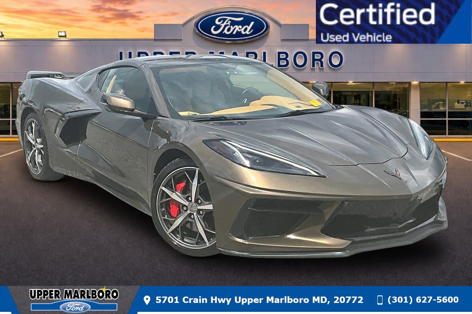 Used 2020 Chevrolet Corvette Stingray Premium Cpe w/ 3LT Preferred Equipment Group
