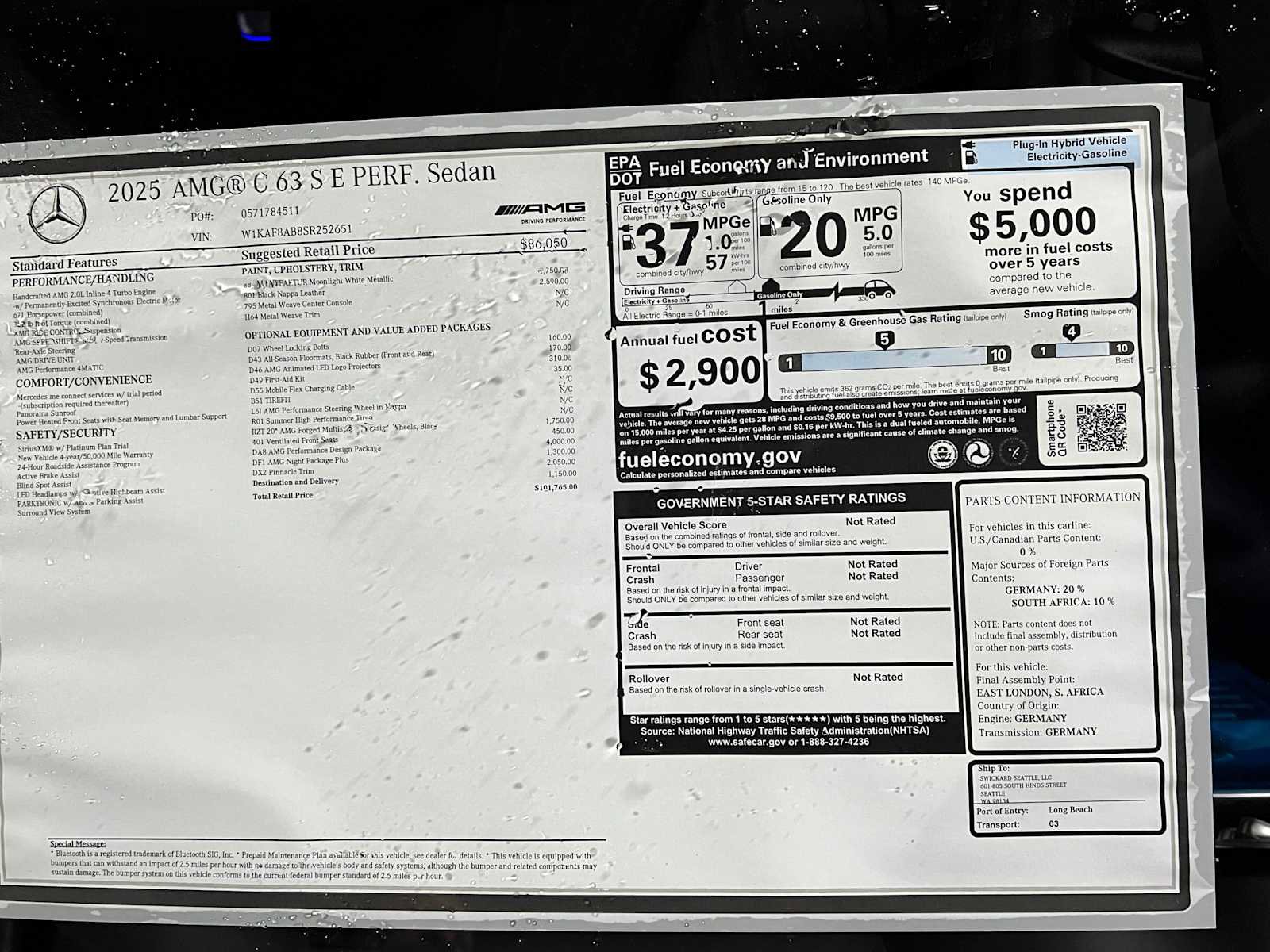 New 2025 Mercedes-Benz C 36 AMG S image 37