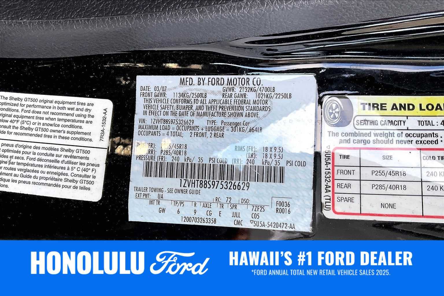 Used 2007 Ford Mustang Shelby GT500 RWD image 19