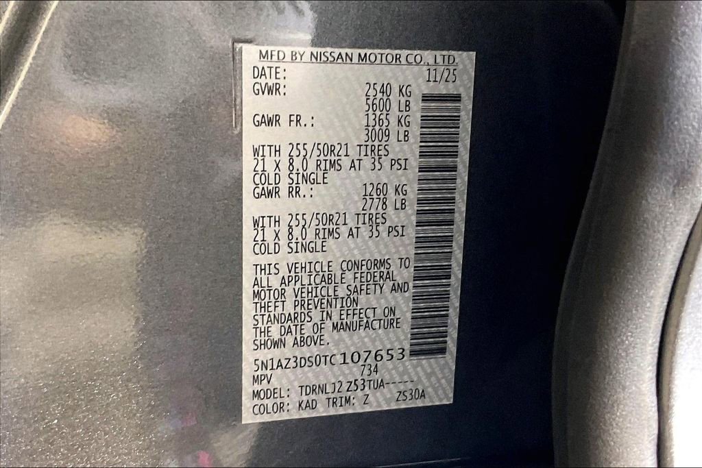 New 2026 Nissan Murano Platinum w/ Cargo Package image 27