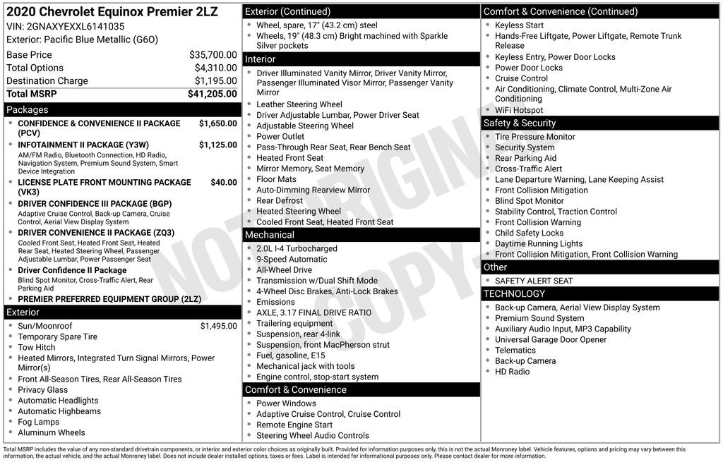 Certified 2020 Chevrolet Equinox Premier image 25