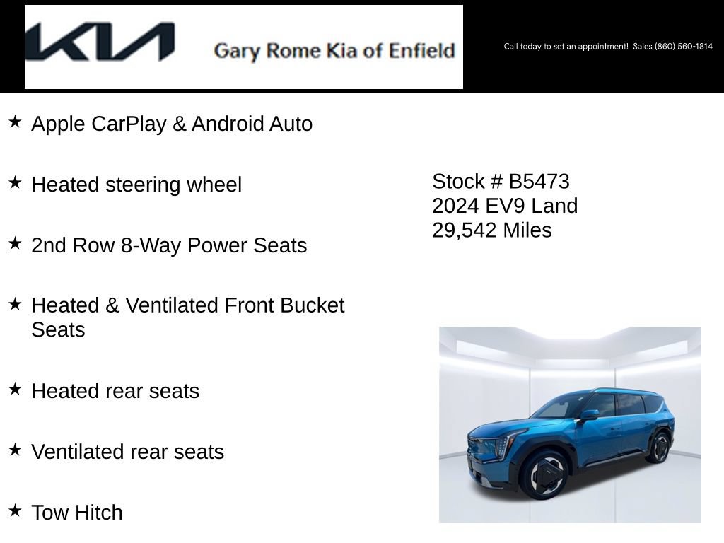 Certified 2024 Kia EV9 Land AWD/4WD image 27