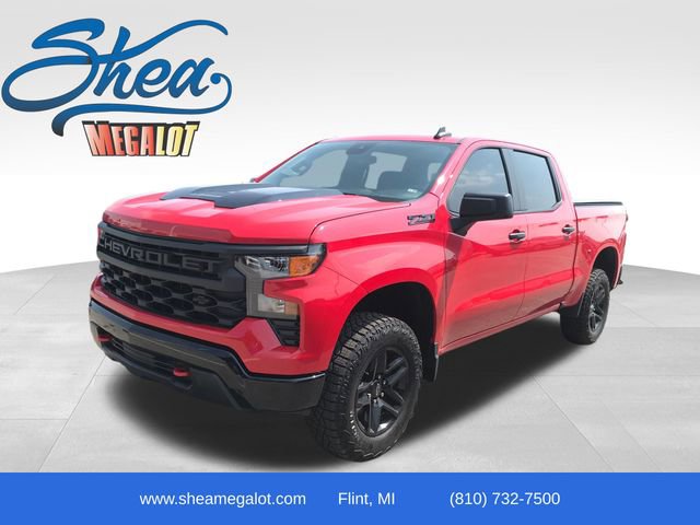 Certified 2024 Chevrolet Silverado 1500 Custom Trail Boss w/ LPO, Dark Essentials Package