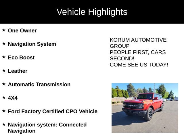 Certified 2024 Ford Bronco Outer Banks image 4