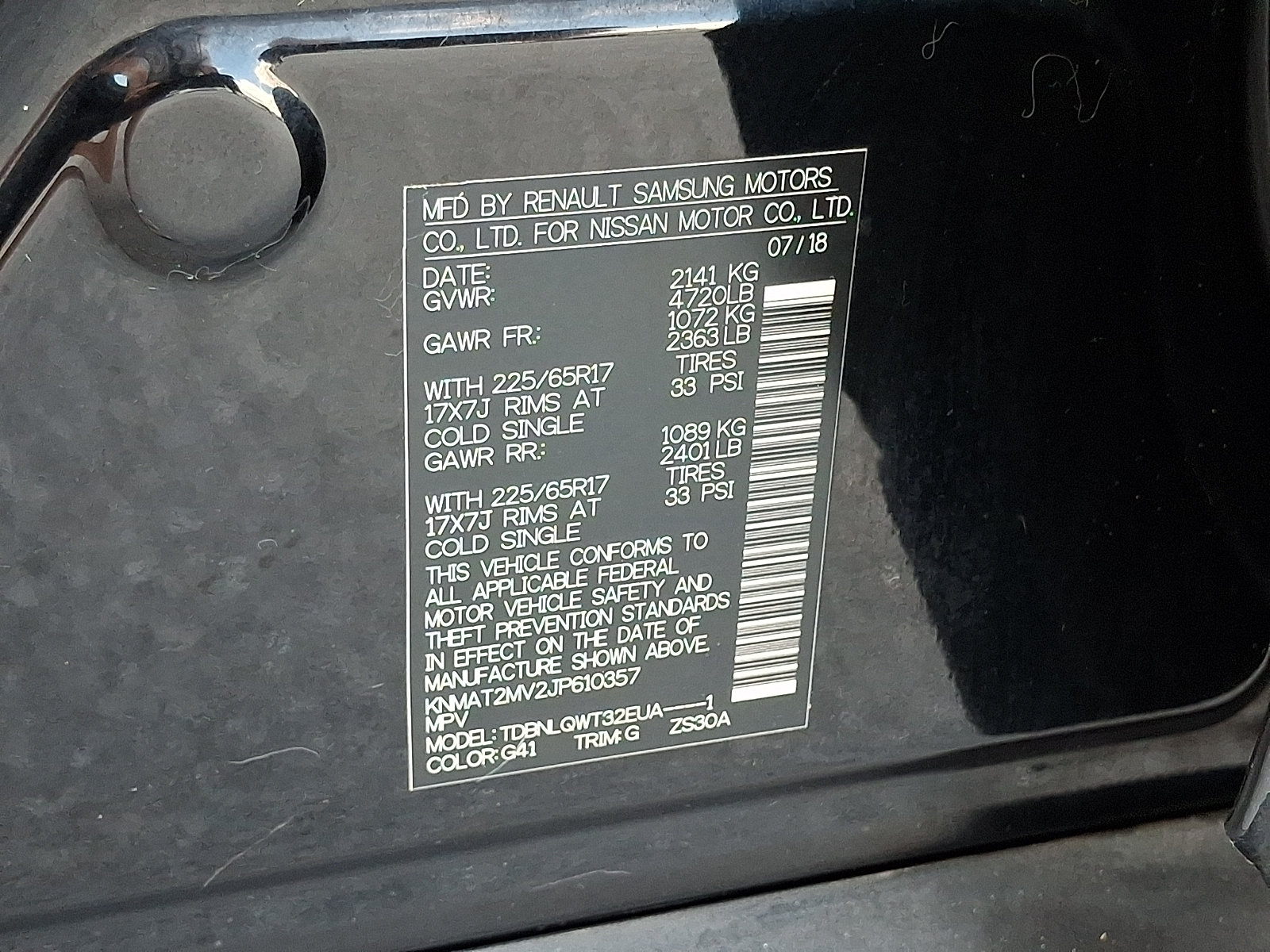 Used 2018 Nissan Rogue SV AWD/4WD image 26