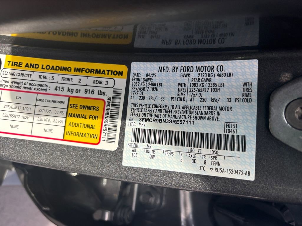 Used 2025 Ford Bronco Sport Big Bend w/ Convenience Package image 36