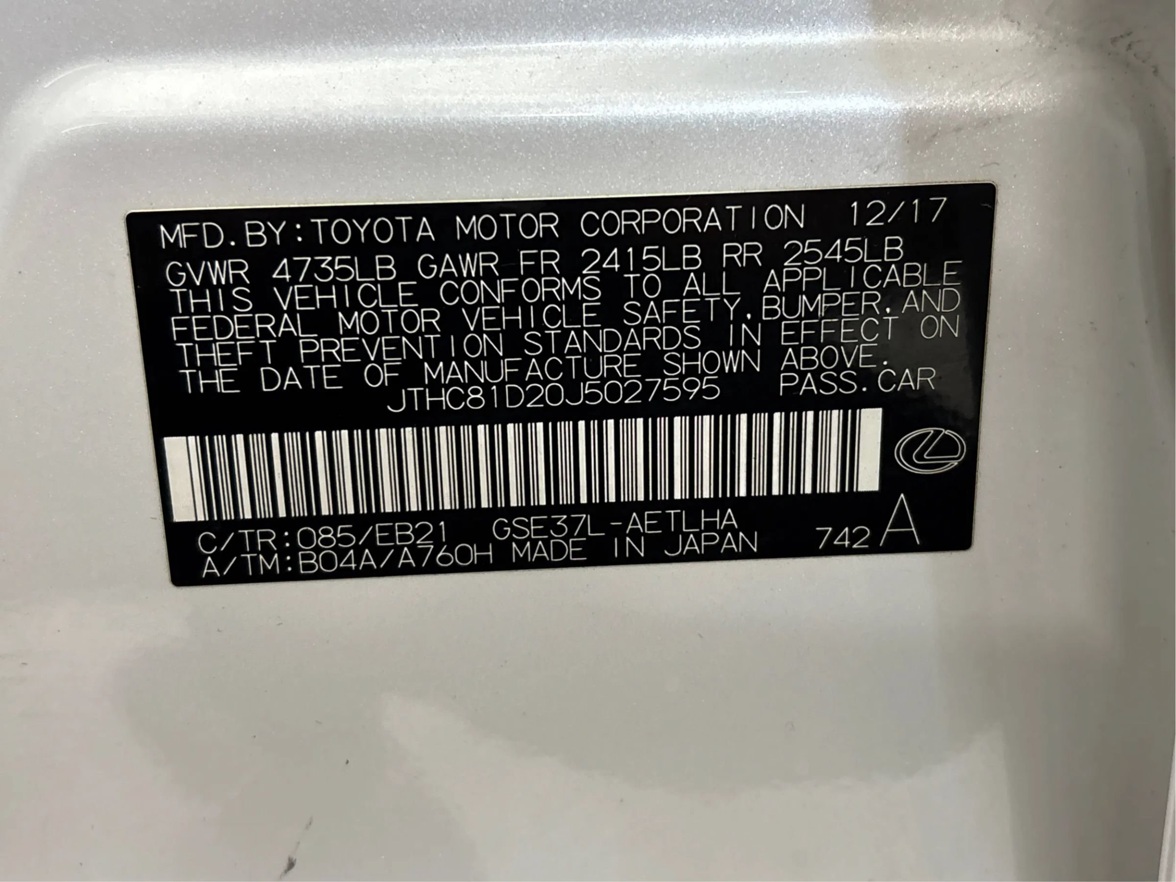 Used 2018 Lexus IS 300 AWD w/ Comfort Package image 28