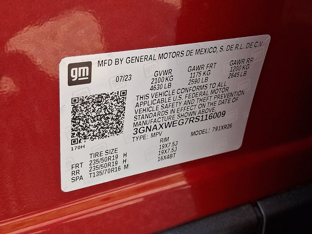 Certified 2024 Chevrolet Equinox RS AWD/4WD image 28
