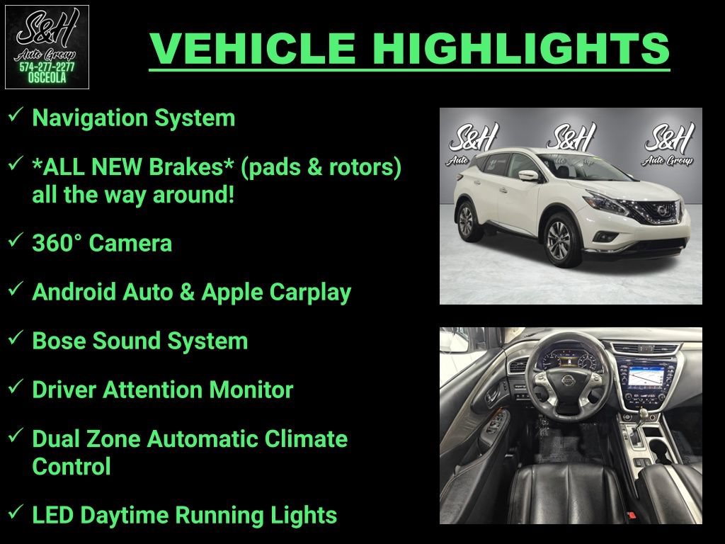 Used 2018 Nissan Murano SL w/ Cargo Package AWD/4WD image 3