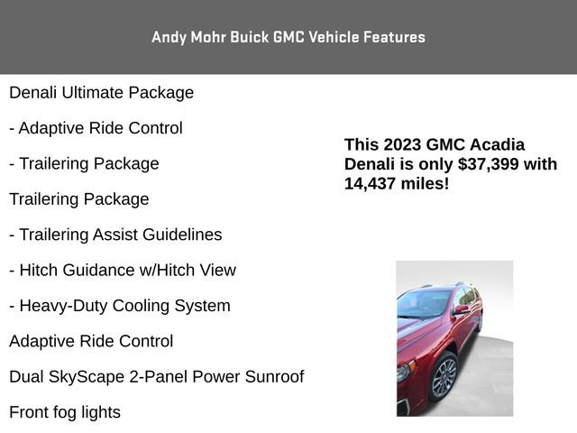 Used 2023 GMC Acadia Denali w/ Denali Ultimate Package AWD/4WD image 17