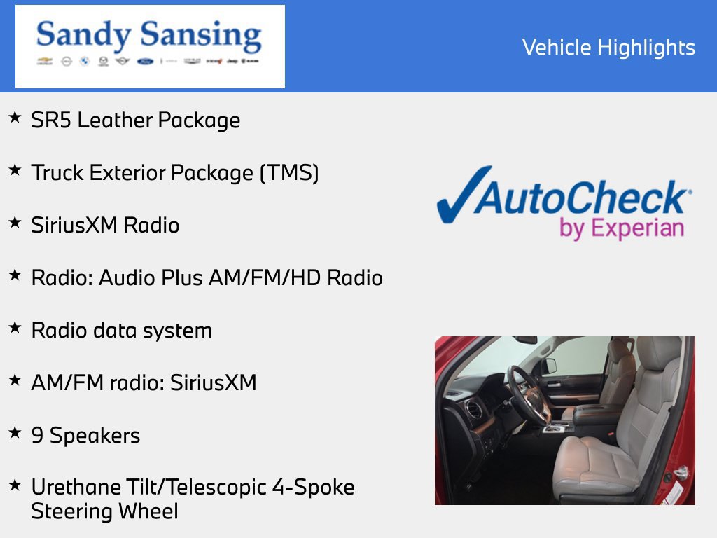 Used 2021 Toyota Tundra SR5 w/ SR5 Leather Package RWD image 7