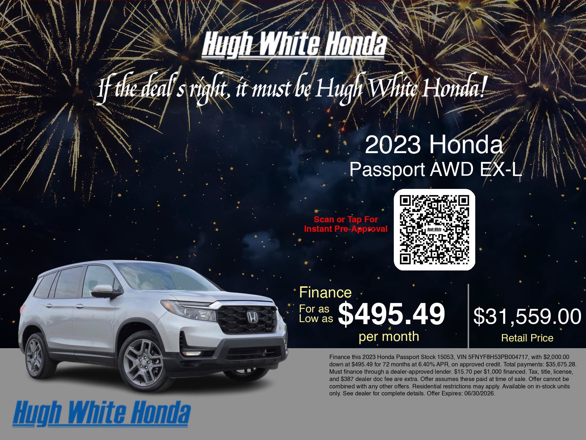 Used 2023 Honda Passport EX-L image 3