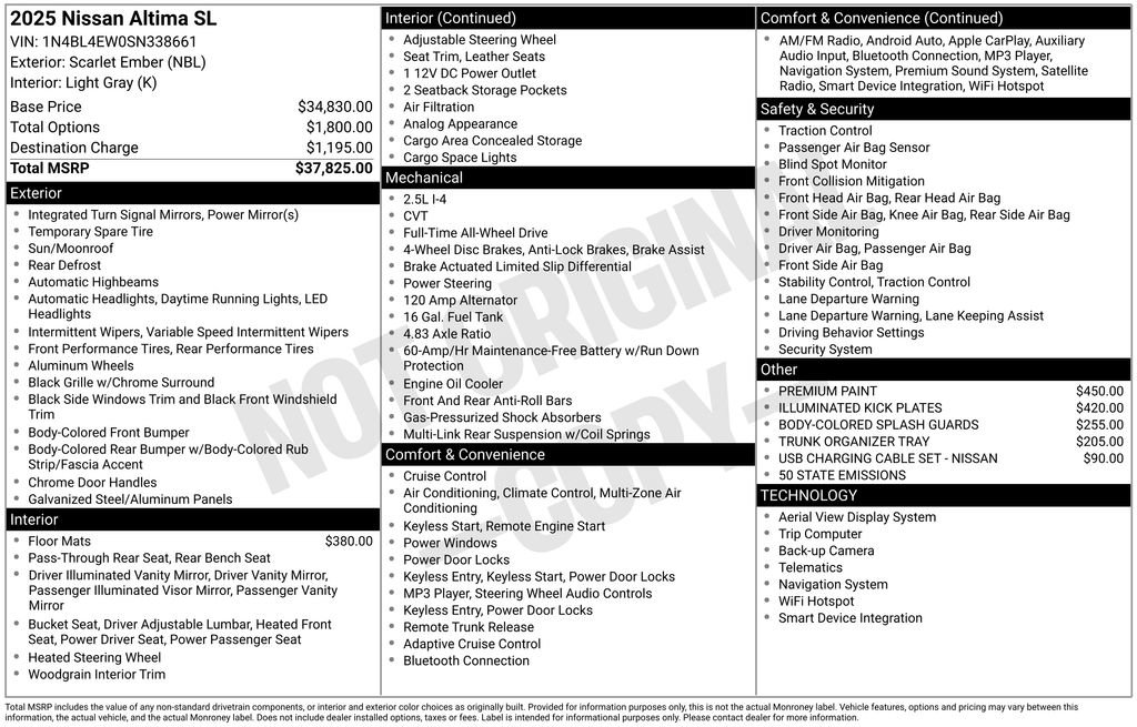 Used 2025 Nissan Altima 2.5 SL image 46