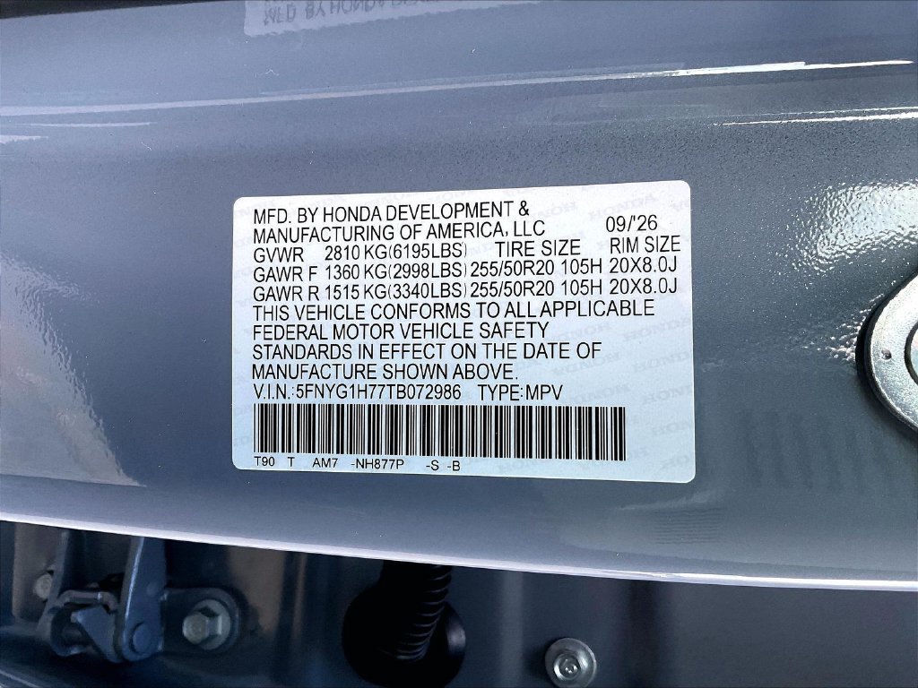 New 2026 Honda Pilot Touring image 17