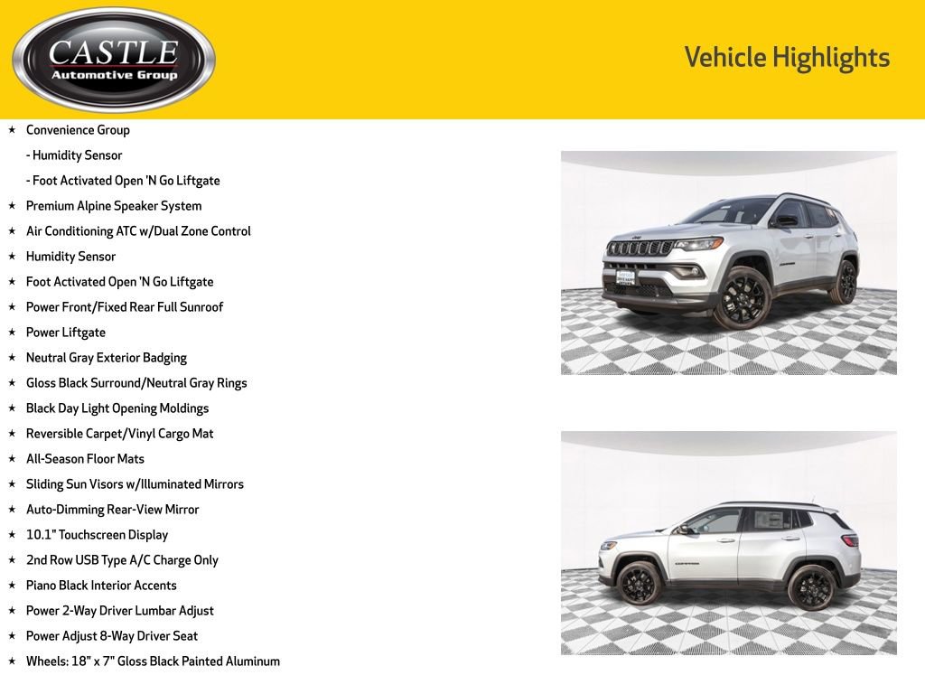 New 2025 Jeep Compass Latitude w/ Sun & Sound Group AWD/4WD image 7